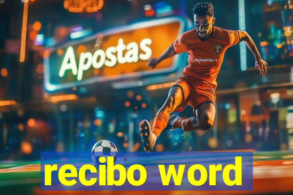 recibo word